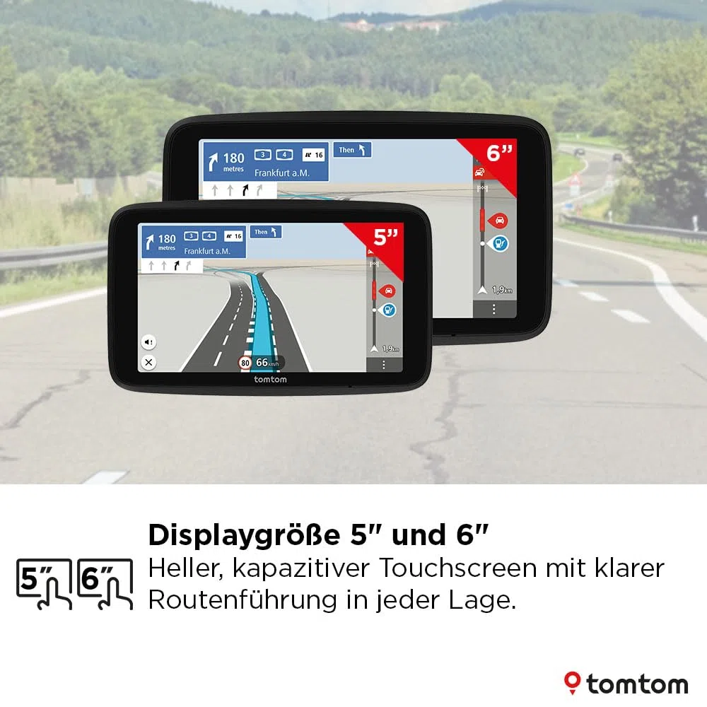 TomTom GO Classic 2nd 6 Zoll Navi mit Stauvermeidung, Karten-Updates Europa, WiFi, Fahrspurassistent