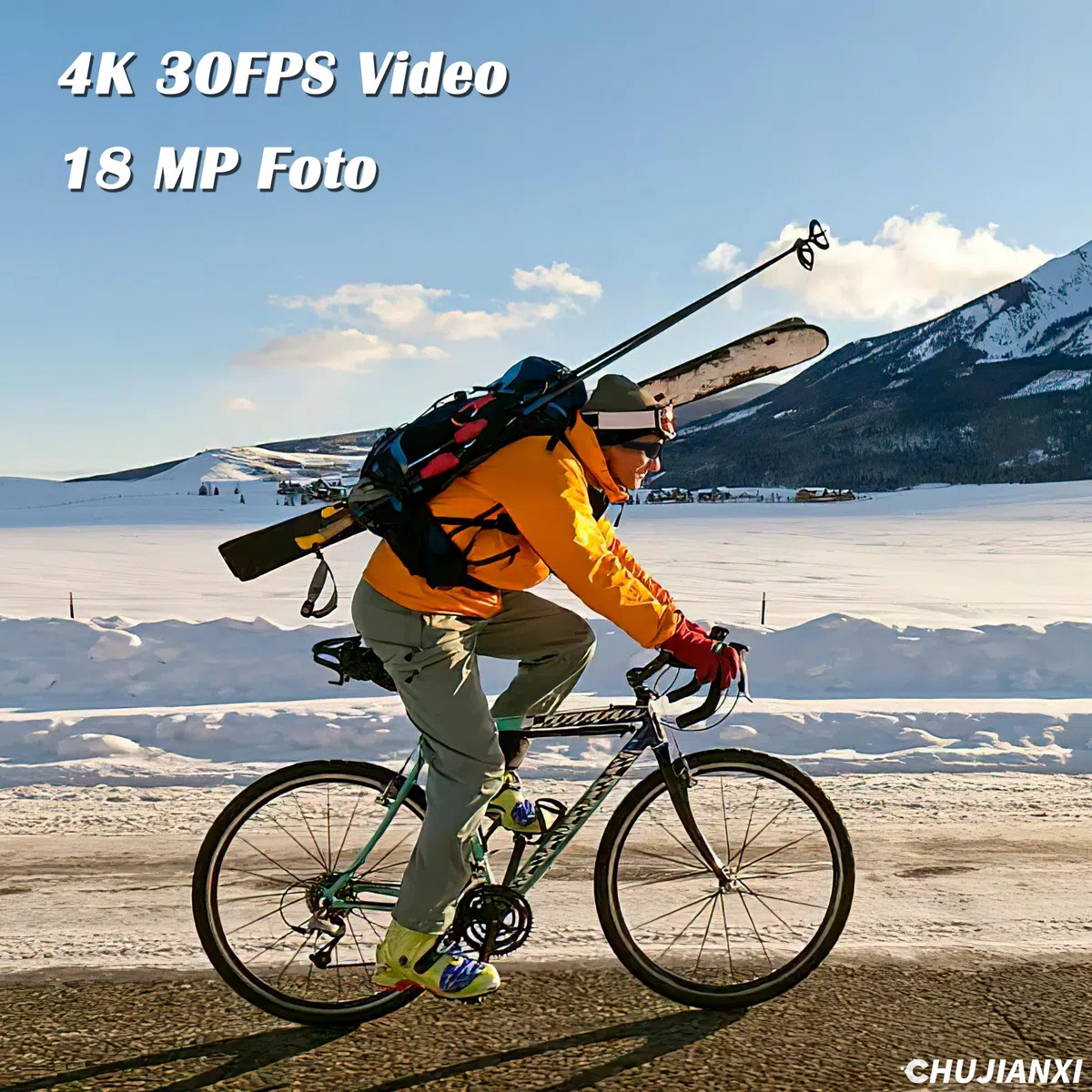 Mini Kamera, Brille Mit Kamera 4k, Aktualisierte Tragbare Videobrille Für Outdoor Und Reisen, Sonnenkamerabrille Mit Uv-Schutz, Unterstützung Nehmen Foto/Video