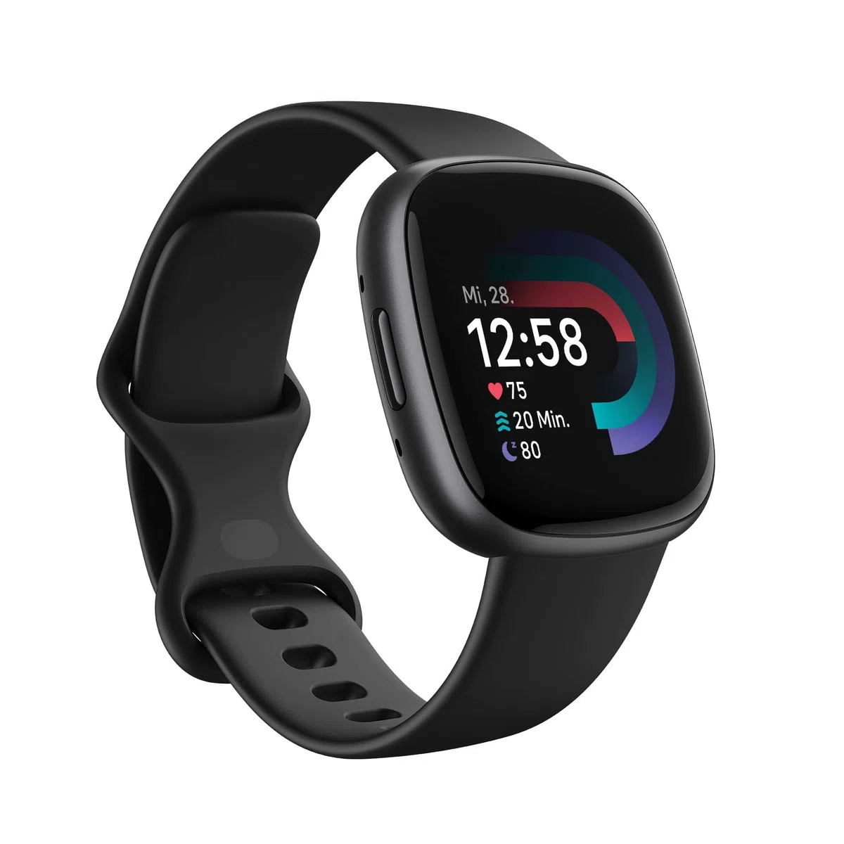 Google Fitbit Versa 4 Smartwatch Fitness-Tracker GPS Telefonfunktion 6 Tage Akkulaufzeit 40+ Trainingsmodi kompatibel Android iOS