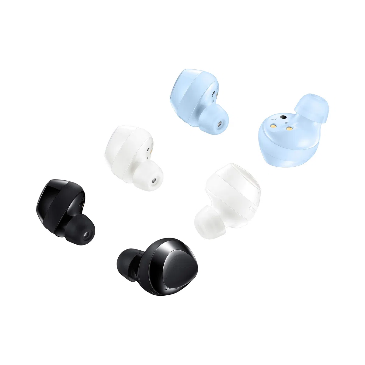 Samsung Galaxy Buds +, Kabellose Kopfhörer, 3 Mikrophone, Sound by AKG, ausdauernder Akku, 2-Wege-Lautsprecher, Bluetooth, Blau (Deutsche Version)