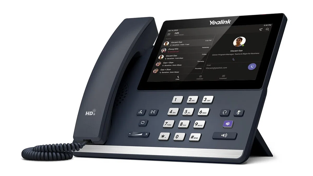 Yealink MP56 E2 Teams IP-Telefon – 7" Touchscreen, Android 13, HD-Audio, Bluetooth 5.2, Dualband WLAN, dedizierte Teams-Taste, PoE-Unterstützung