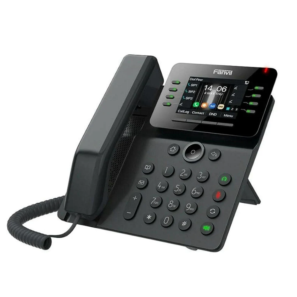 Fanvil V63 6 SIP-Leitungen 2xGb PoE ohne Netzteil