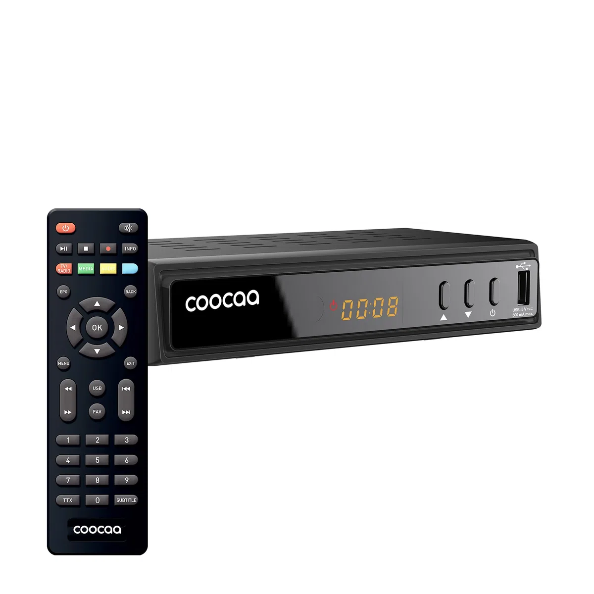 COOCAA HDC2530 Digitaler HD Kabelempfänger, Receiver für Full HD-Fernsehen, inklusive HDMI Kabel