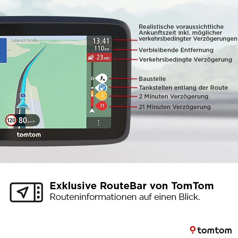 TomTom GO Classic 2nd 6 Zoll Navi mit Stauvermeidung, Karten-Updates Europa, WiFi, Fahrspurassistent