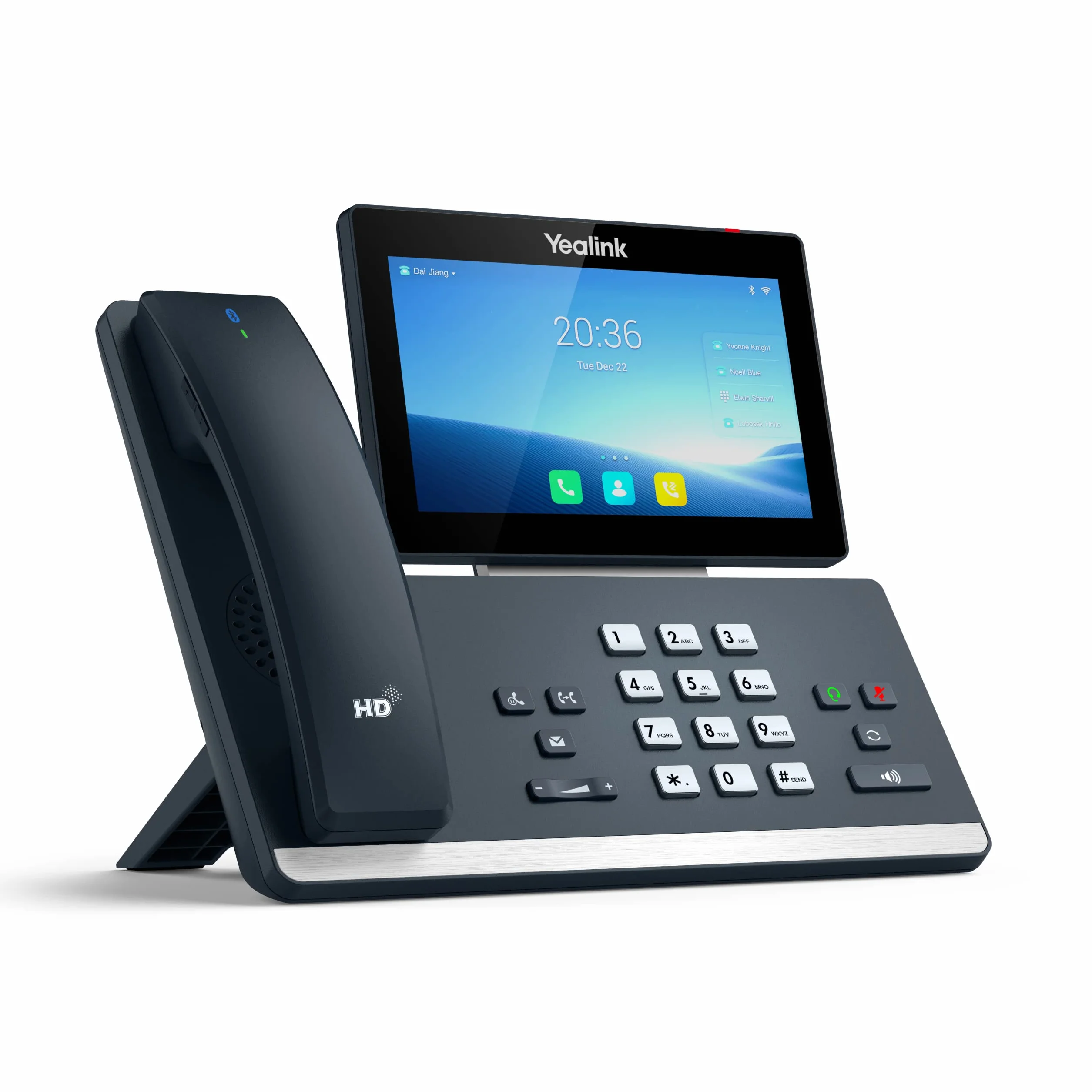 Yealink SIP-T58W PRO - VoIP-Telefon - mit Bluetooth-Schnittstelle mit Rufnummernanzeige, Schwarz