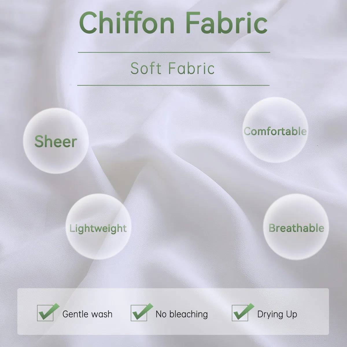 Deckenvorhänge für Hochzeit: 6 Paneele, 6 m lang, durchscheinender Stoff zum Drapieren, weißer Chiffon-Stoff, Brautparty-Dekorationen