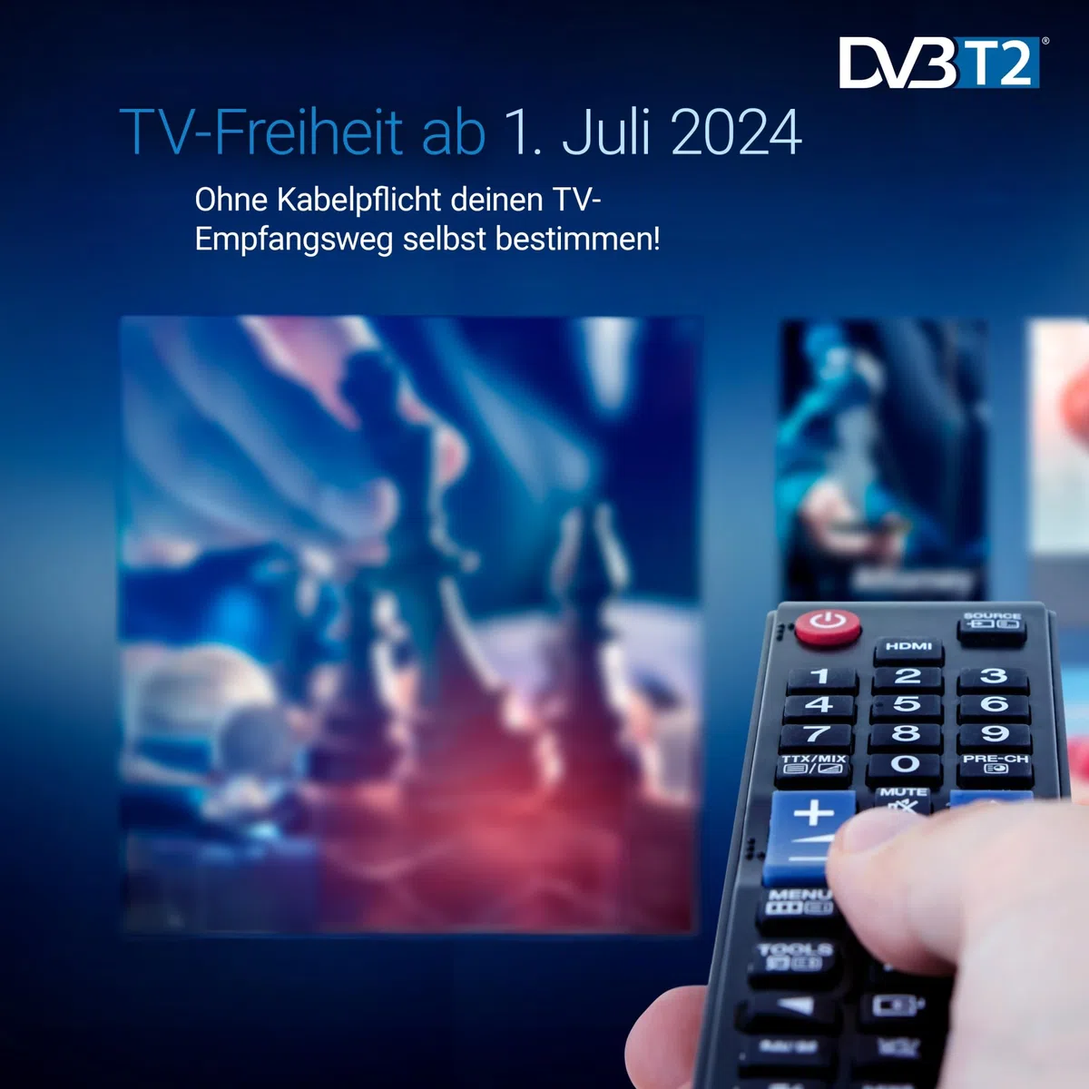 Set-ONE EasyOne 740 HD DVB-T2 Receiver, Freenet TV (Private Sender in HD), Full-HD 1080p, HDMI, USB 2.0, 12V tauglich, 2m HDMI Kabel, DVB-T2 Zimmerantenne