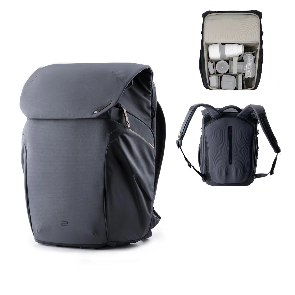 PGYTECH OneGo 2 Kamerarucksack 20L mit Laptop/iPad-Fach Wasserdichter Kamerarucksack für urbane & Reisefotografie – kompatibel mit Sony/Canon/Nikon/DSLR/SLR spiegellosen Kameras, Matt Schwarz