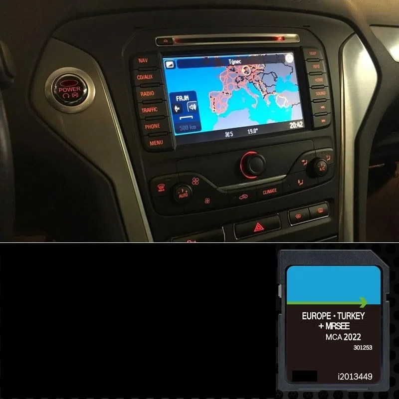 Generisch SD Karte Navigation GPS - Europa v12 2022 kompatibel mit Ford MCA
