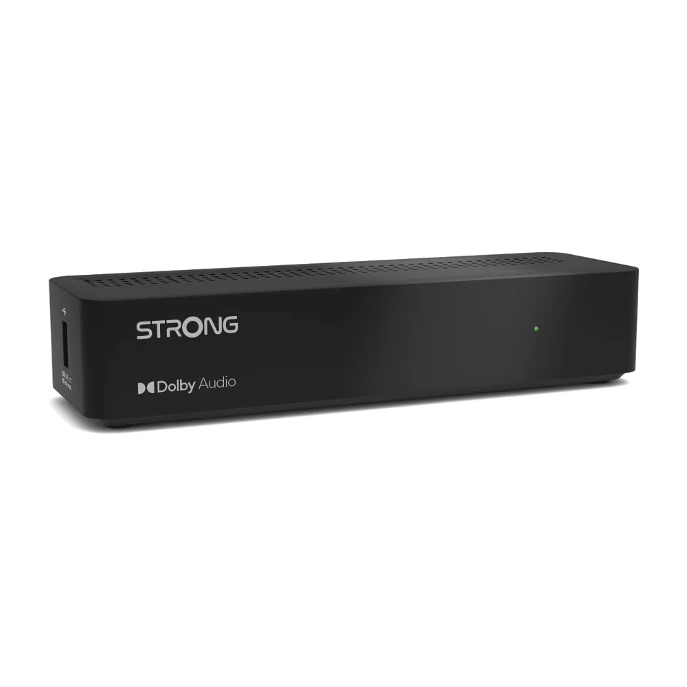 STRONG SRT8213 DVB-T2 Full HD DVB-T2 Receiver/TV Tuner mit Recorder Funktion (HDMI, Scart, USB, Dolby Digital Plus) schwarz