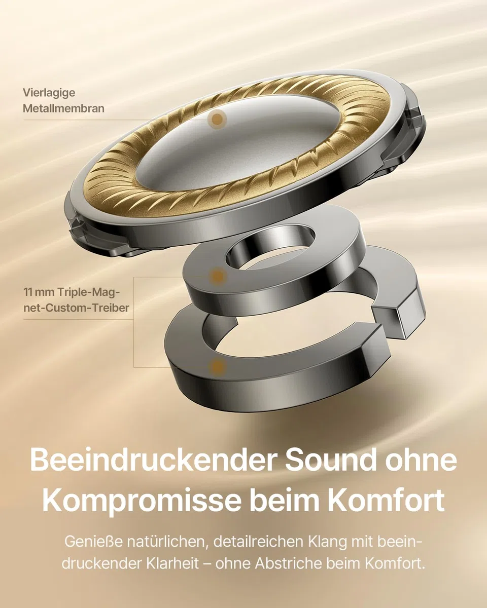 Baseus Bowie MC2 Open Ear Kopfhörer, Clip-On Earbuds mit CloudComfort 2.0, Hi-Res Audio, LDAC, SuperBass 3.0, Bluetooth 6.0, 4-MIC KI für klare Anrufe, 55 h Akku, IP67, 5,1 g leicht