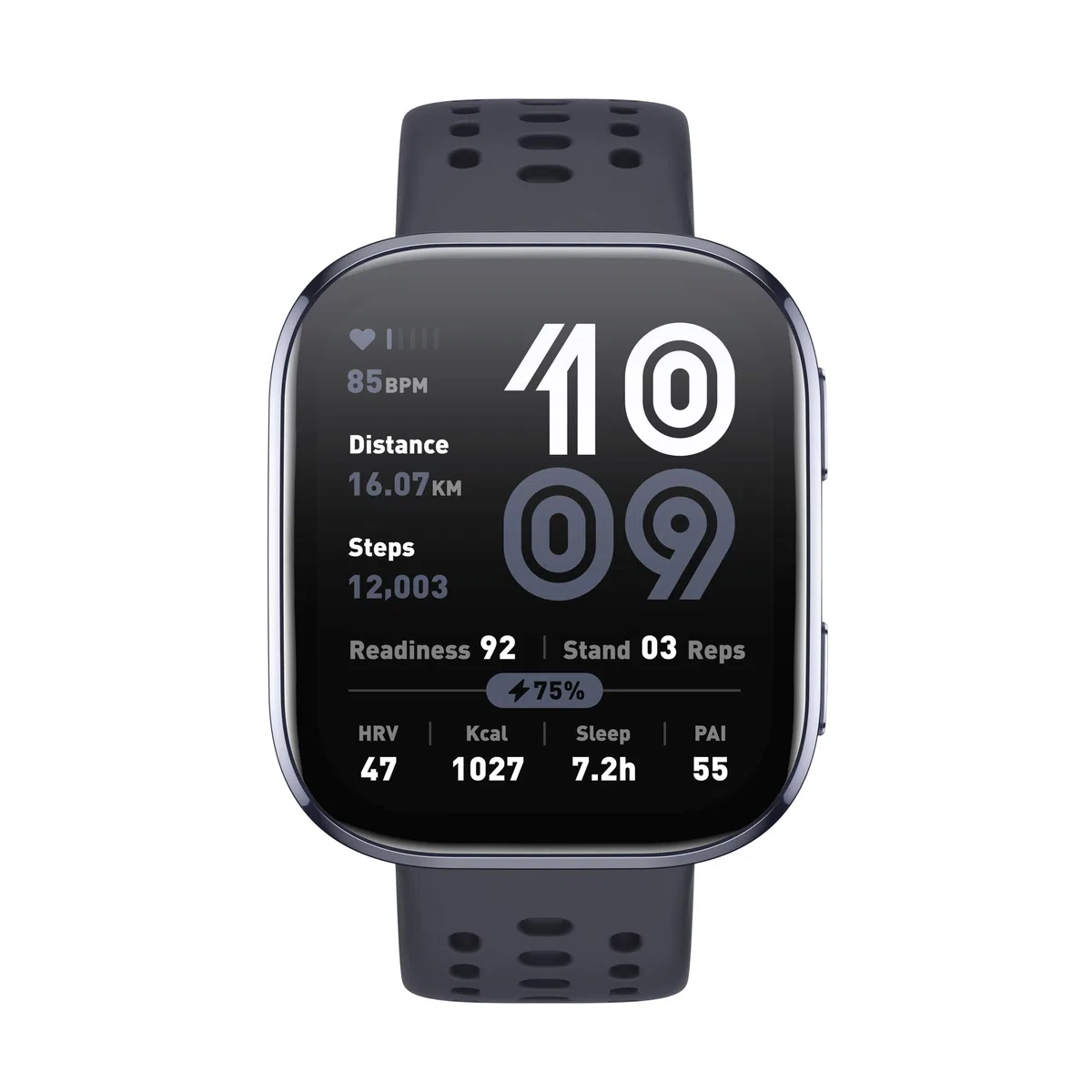 Amazfit Bip 6 Smart Watch 46mm, 14 Tage Akku, 1.97" AMOLED, GPS, AI, Bluetooth Anruf, Gesundheits-Fitness-Schlaf-Tracker, 140+ Trainingsmodi, 5 ATM