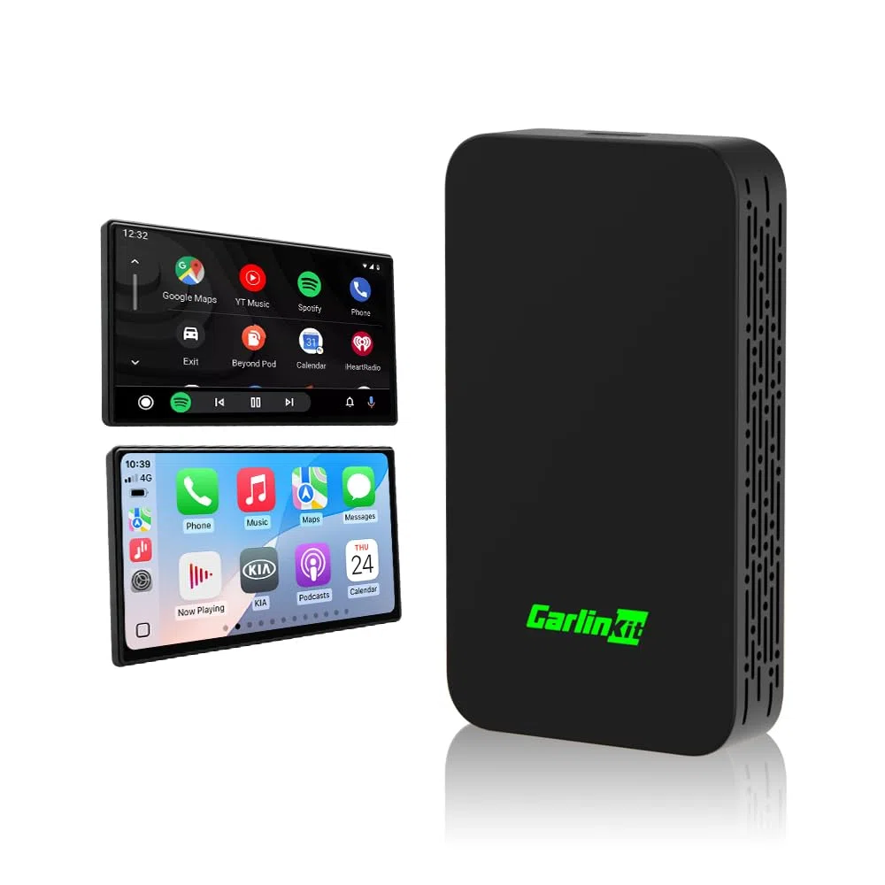 Carlinkit 2026 Neuer Upgrade 5.0 2Air Adapter, bringt drahtloses CarPlay/Android Auto, Plug-and-Play, Nahtlose Verbindung