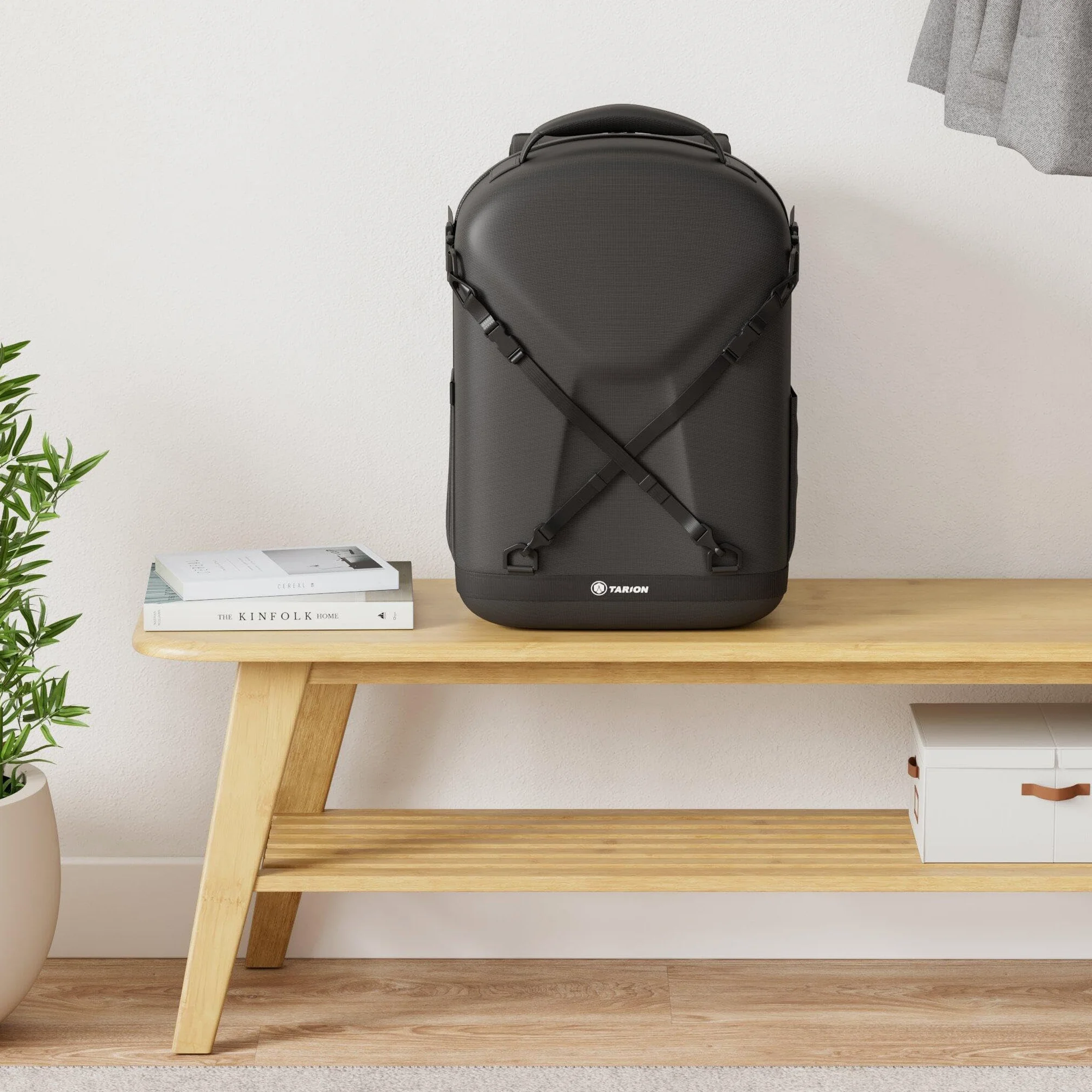 TARION Kamerarucksack, Fotorucksack mit Hartschalen, Stoßfest, wasser- und abriebfeste Kameratasche mit 14,5 Zoll Laptopfach, DSLR Rucksack für Drohnen, Spiegelreflexkameras und Zubehör