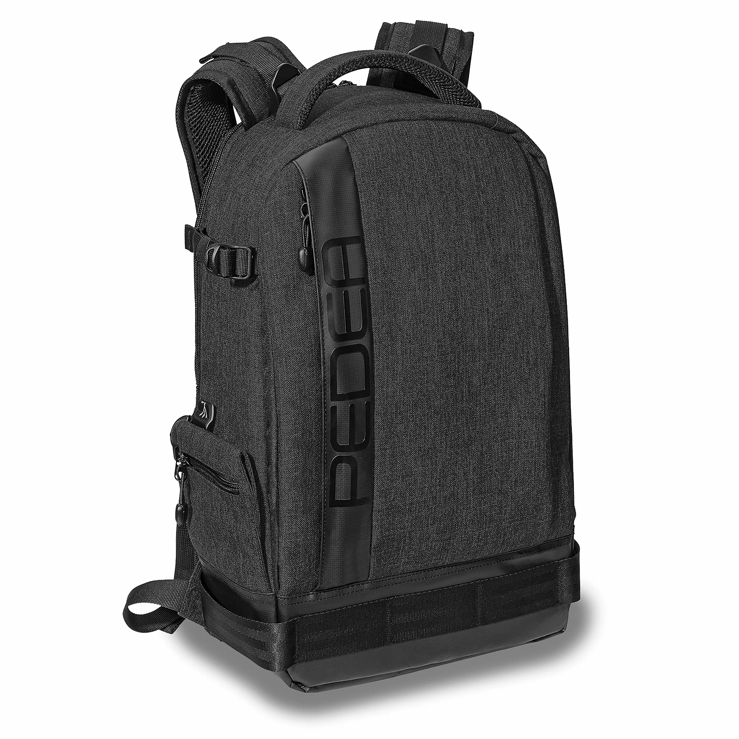 Pedea DSLR-Kamerarucksack Fashion Fotorucksack für Spiegelreflexkameras mit wasserdichtem Regenschutz und Variabler Inneneinteilung (Rucksack, schwarz)