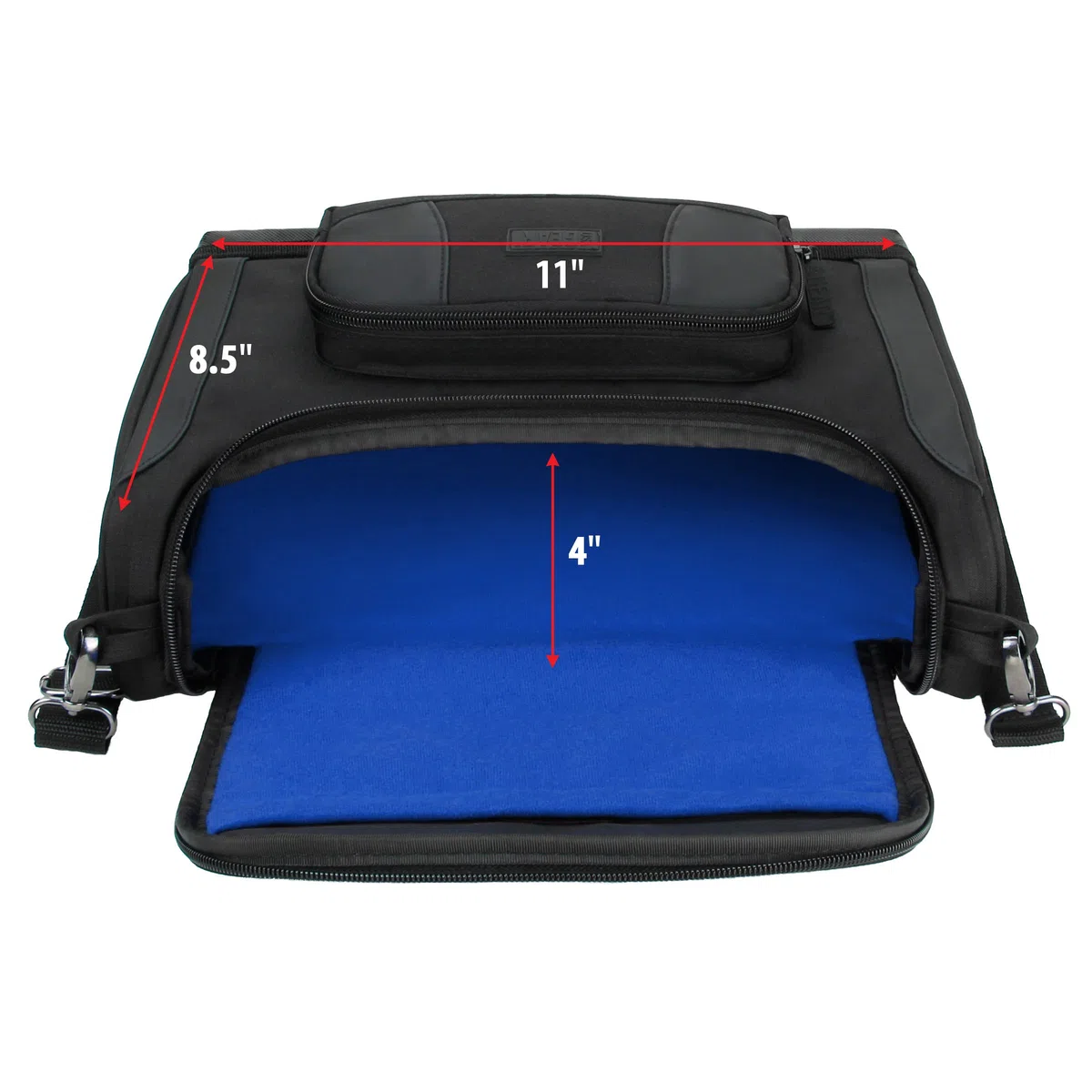 USA Gear Mini-Projektorgehäuse mit Reisetasche Kompatibel mit ViewSonic M1, LG PF1500W, VOPLLS ​​15000, Roconia 12000LM, VANKYO Leisure 3W, DR.J Professional HI-04, AKATUO 12000L 350ANSI (Blau)