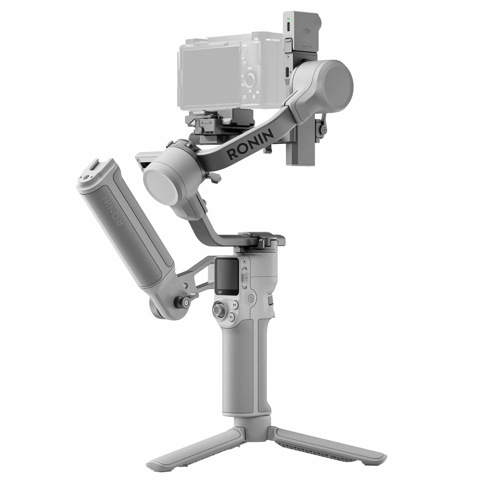 DJI RS 4 Mini Combo, Gimbal Stabilisator, Canon/Sony/Nikon/Fujifilm | Intelligentes Tracking-Modul, Aktentaschengriff, Native vertikale Aufnahmen der 3. Gen., Teflon-verbessertes Balancieren