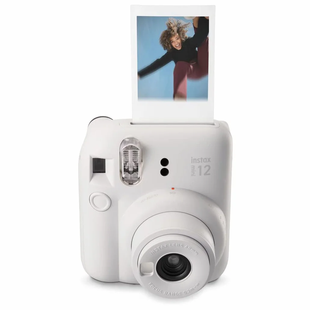 Fujifilm Instax Mini 12 Sofortbildkamera 40 Aufnahmen Tonweiß