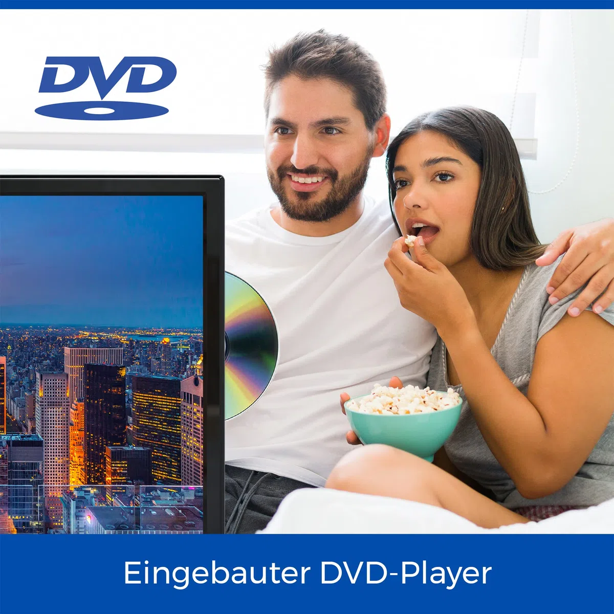 Cello C2224F 22 Zoll Full-HD LED-Fernseher mit DVD-Player, Nicht smart, Triple-Tuner DVB-C/S2/T2, USB-Aufnahme, HDMI, Pitch Perfect Sound