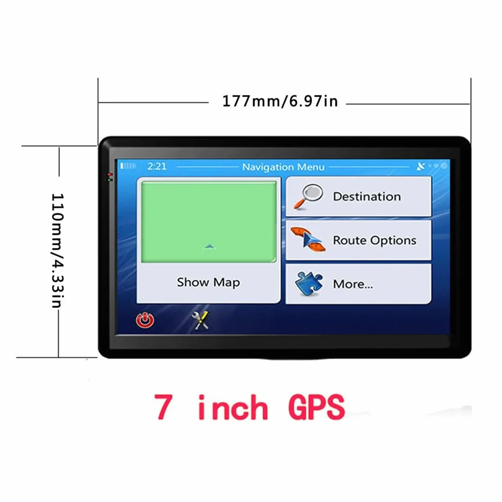NEWFUN Navigationsgeräte für Auto,GPS LKW Navigationsgeräte,Kapazitives Display für auto 2025 Europa Karten,7 Zoll Navi für Auto,Kostenloses Karten Update,mit POI Geschwindigkeitswarnung,Sprachführung