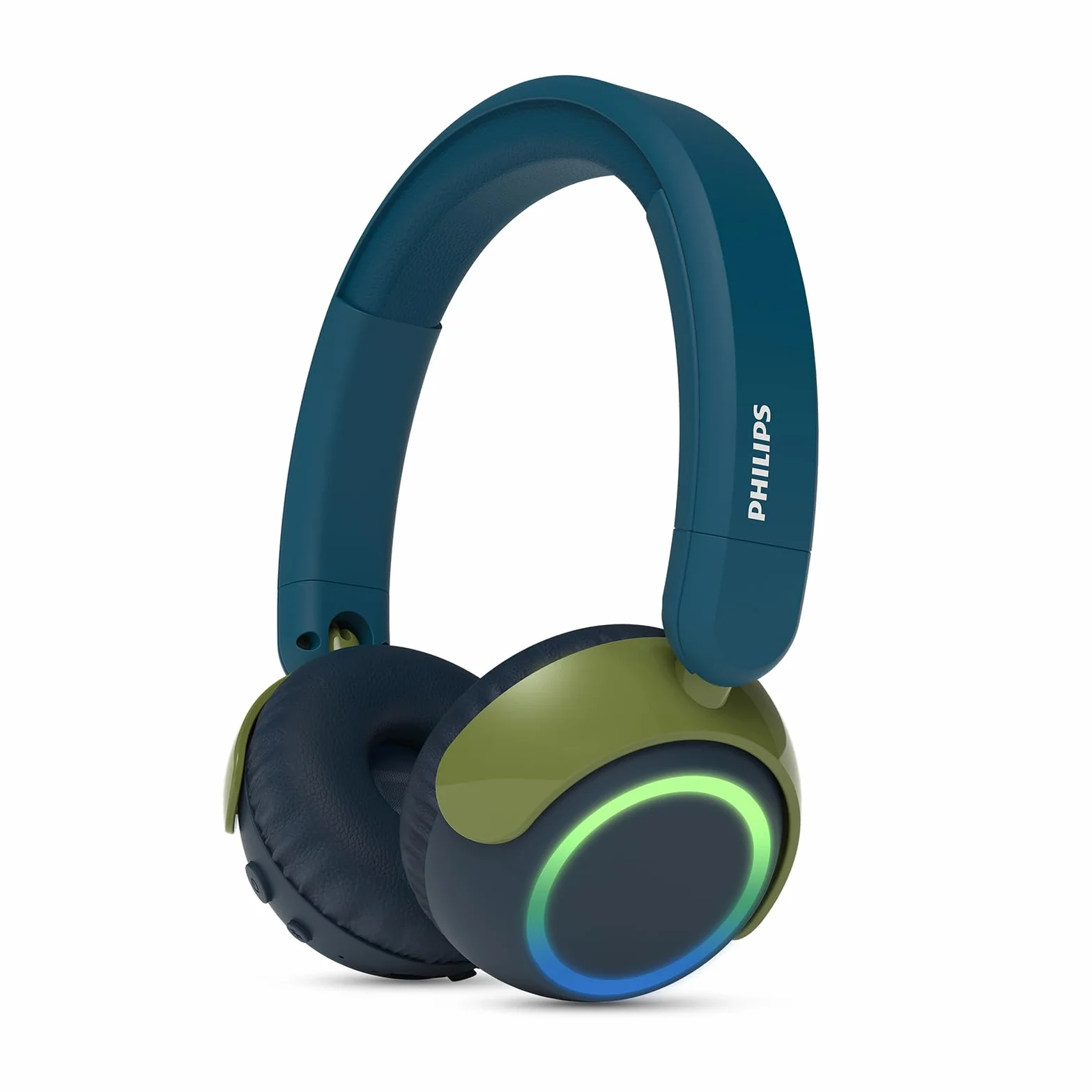 Philips TAK4200CT 4200-Serie mit kabellosem ohraufliegendem Kopfhörer für Kinder, lautstärkenbegrenzt, Audio-Sharing, 3,5 mm und USB-C-Kabel im Lieferumfang inbegriffen – Crystal Teal