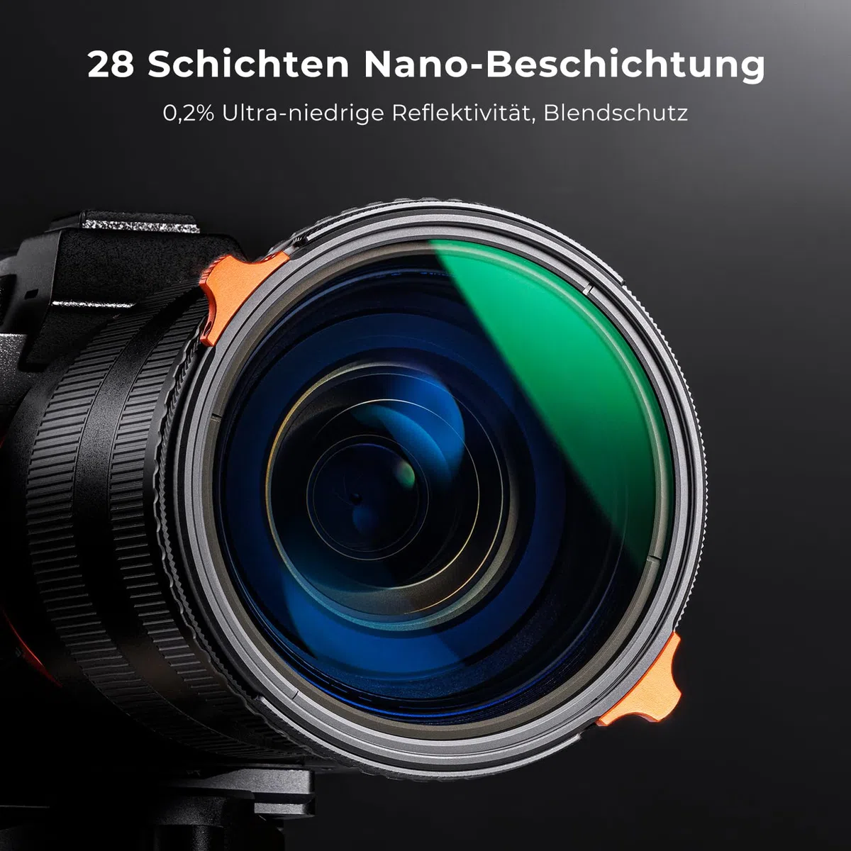 K&F CONCEPT Nano-X ND Filter 82mm CPL&ND4-ND64 2 in 1 multifunktionaler Graufilter und CPL Filter Polfilter
