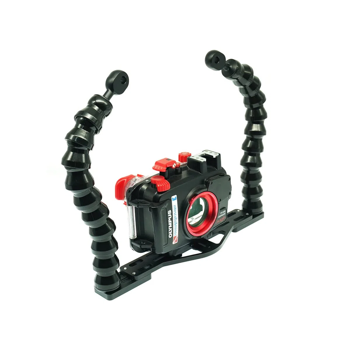 nitescuba Dualen Flexarmen Unterwasser-Kameraschiene Tray – Fotostabilisator für GoPro, RX100, PT-059