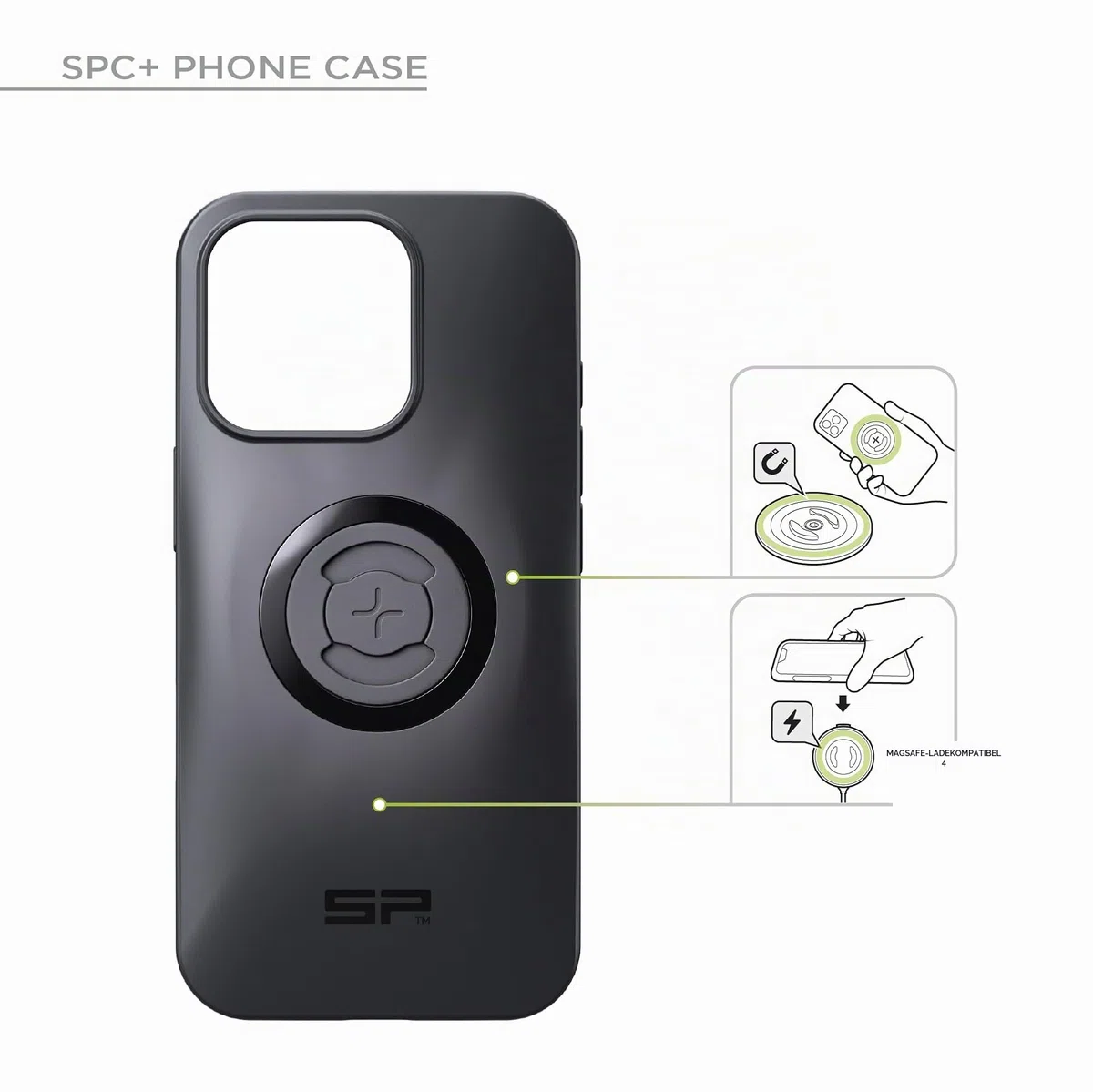 SP CONNECT Moto Bundle | SPC+ | kompatibel mit iPhone 14/13 | Handyhalter für Motorrad Bike Moped Roller | Gadget Halterung für Navi
