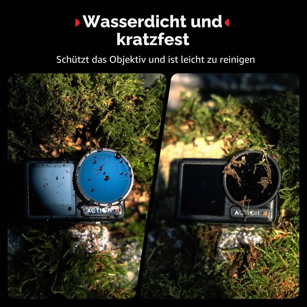 SMALLRIG ND-Filter-Set für DJI Osmo Action 5 Pro/Action 4, 5er-Pack CPL FS ND8, ND16, ND32, aufsteckbare polarisierende Neutraldichtefilter & Linsen-Silikonabdeckung - 5411