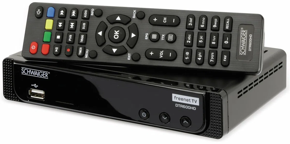 Schwaiger DTR600HD DVB-T2 HD Receiver schwarz