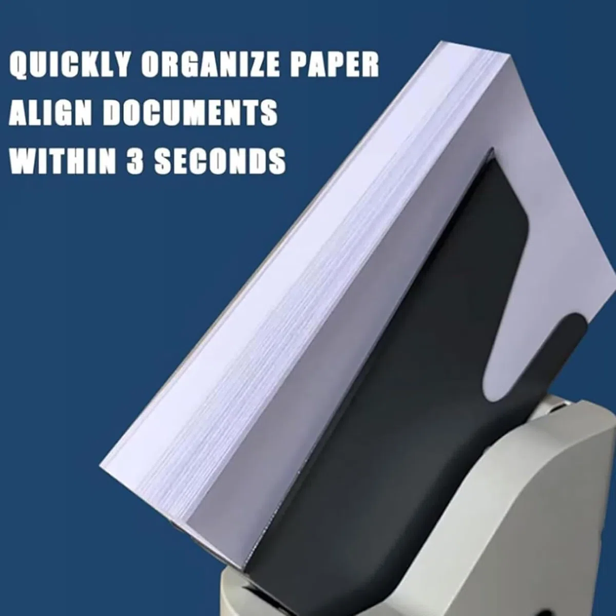 Automatischer Papierrüttler, Automatische Papiersortiermaschine mit Papierrahmen mit Führungsecken, Mit 50 mm Papierrahmenbreite und Papierrahmen mit Führungsecken, Fasst 300 Blatt A4-Papier