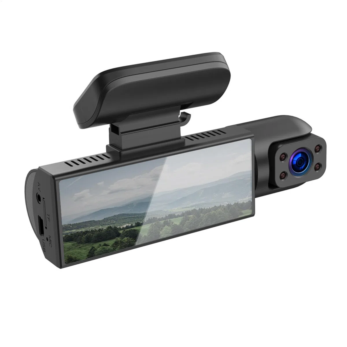 Cam vorne und hinten innen - 2-K Autokamera mit Bewegungserkennung und 170° Weitwinkel | Full 1080p Fahrrekorder mit Parkmonitor, Nachtsicht, Loop-Aufnahme für Taxi