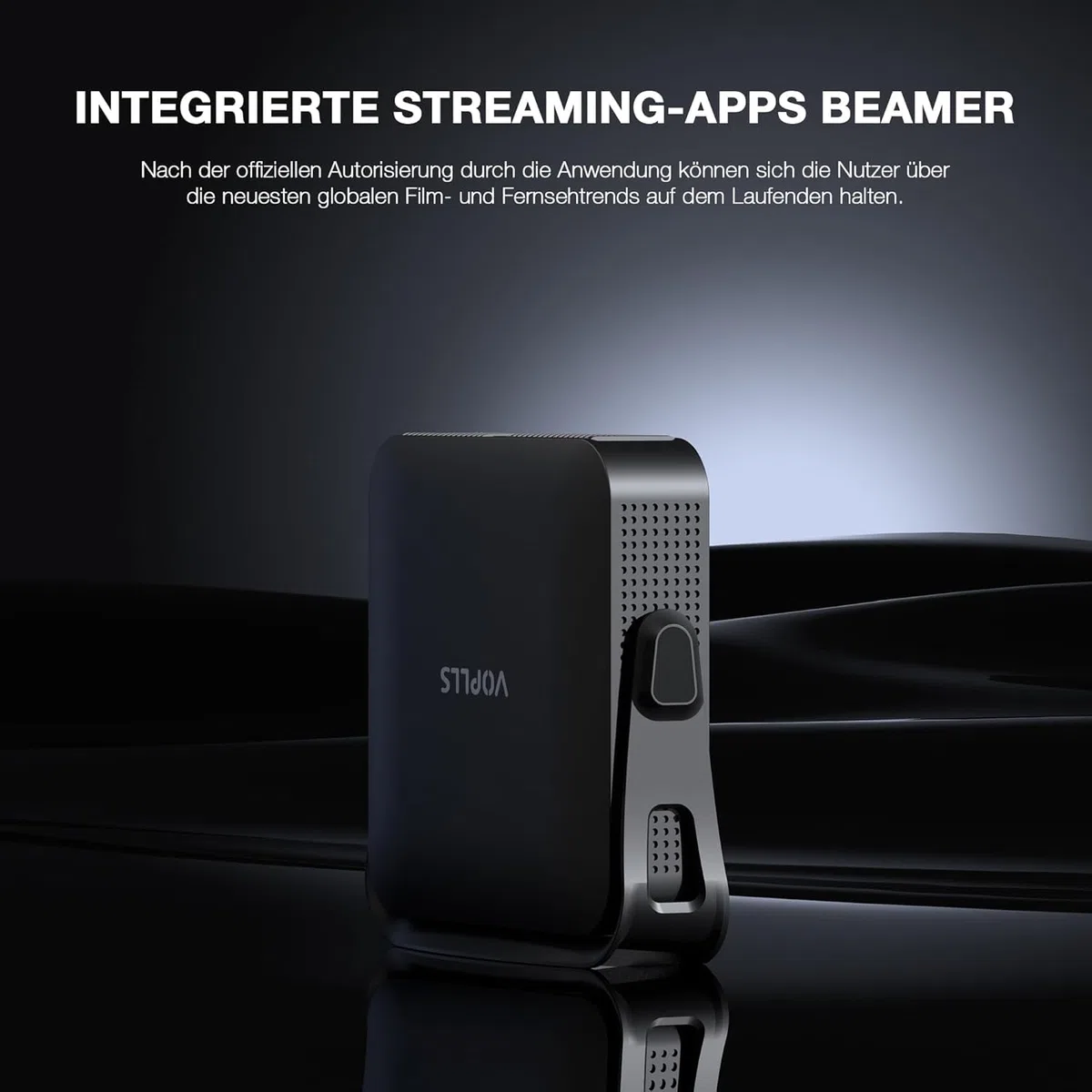 VOPLLS Mini Projektor Full HD 1080P WiFi6 Bluetooth 4K Heimkino Autofokus Trapezkorrektur 800ANSI