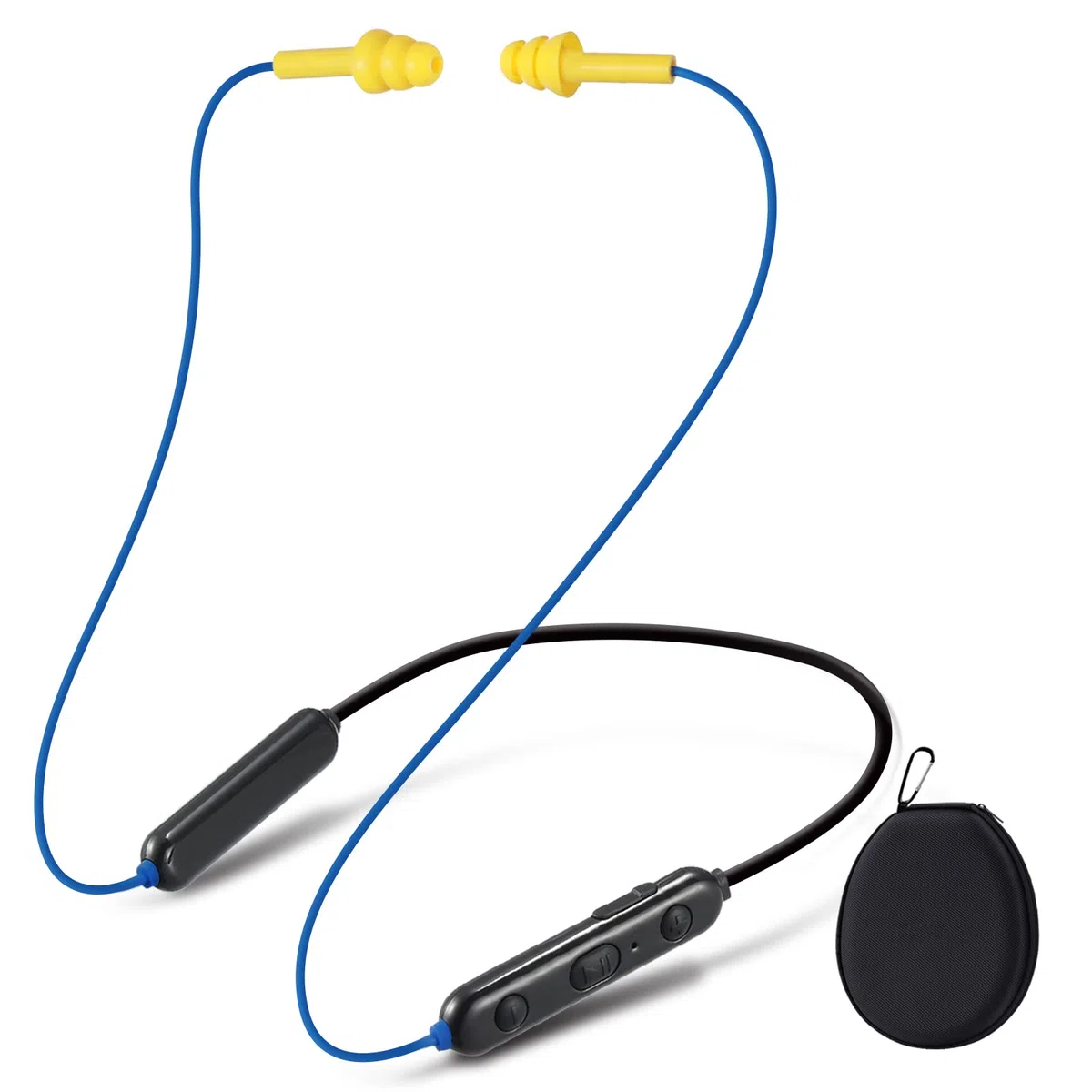 Bluetooth-Ohrstöpsel-Kopfhörer, Nackenbügel, Bluetooth-Ohrstöpsel, kabellos, 28 dB Geräuschreduzierung, In-Ear-Kopfhörer, isolierende Ohrhörer mit Mikrofon, IPX5 wasserdicht, 16 Stunden