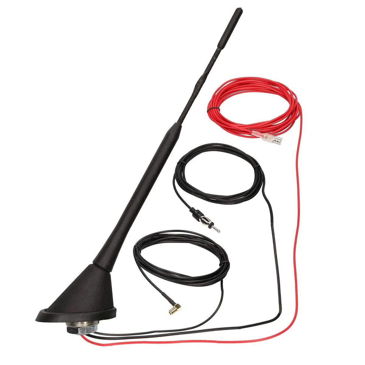 Audioproject A292 - Universal DAB Antenne Auto 24cm Auto Antenne Dach SMB DIN - 5m Kabel - Verstärker KFZ 16V Autoantenne Dachantenne für VW Audi Opel Ford BMW Mini - für DAB Radio