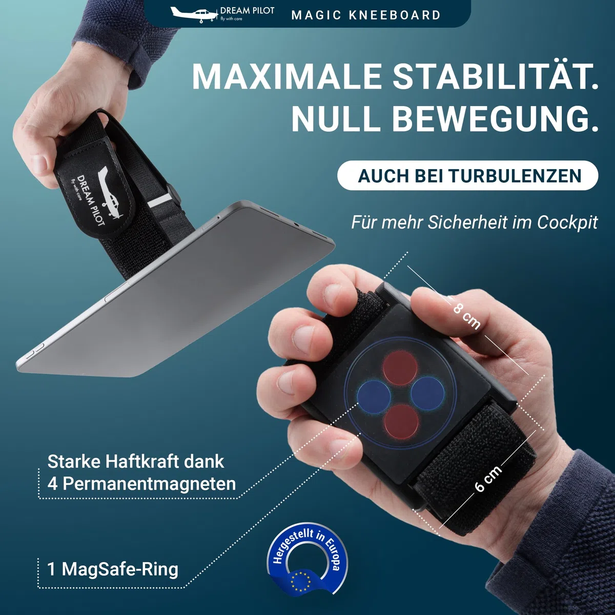 Dream Pilot Universal Piloten Kniebrett für iPhone, iPad, Android Telefone und Tablets