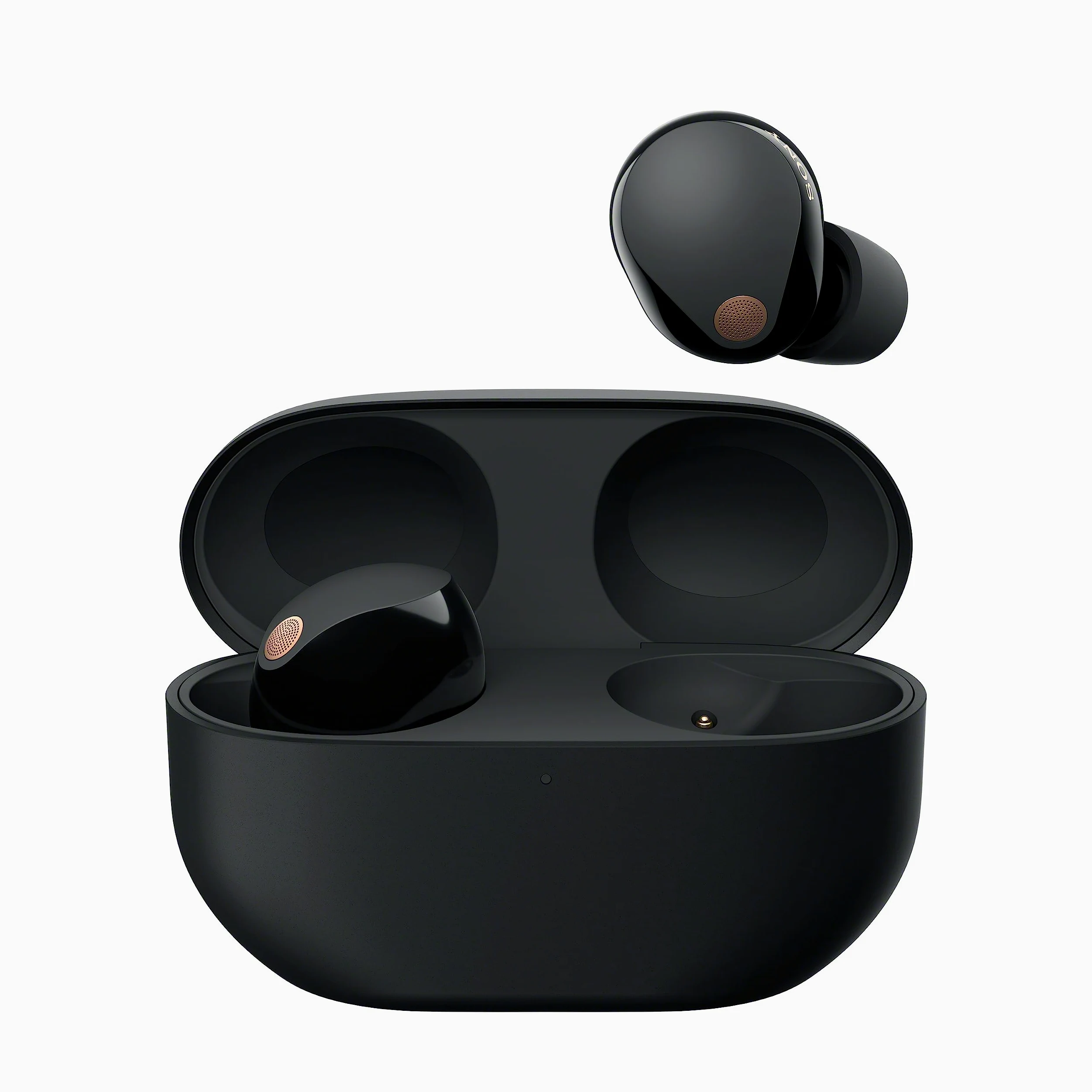 Sony WF-1000XM5 Kabellose Noise Cancelling Kopfhörer, Bluetooth, In-Ear-Kopfhörer, Mikrofon, bis zu 24 Stunden Akkulaufzeit, Schnellladefunktion, IPX4, iOS & Android kompatibel - Schwarz, klein