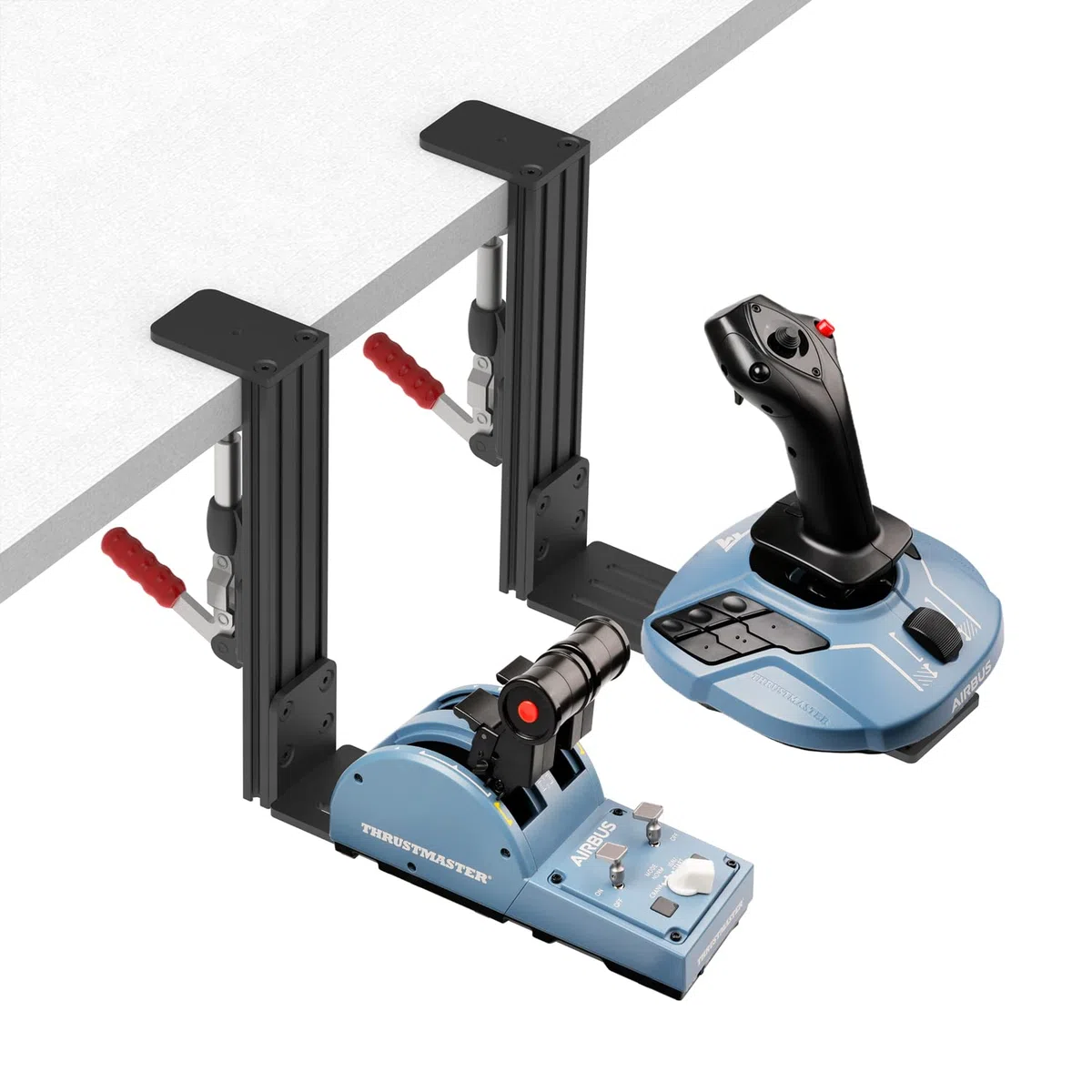 Hikig Desktop-Halterung für Logitech, Thrustmaster und VKB Hotas Joysticks, kompatibel mit X52/X52 Pro/X56/X56 Rhino und mehr, 2 Stück