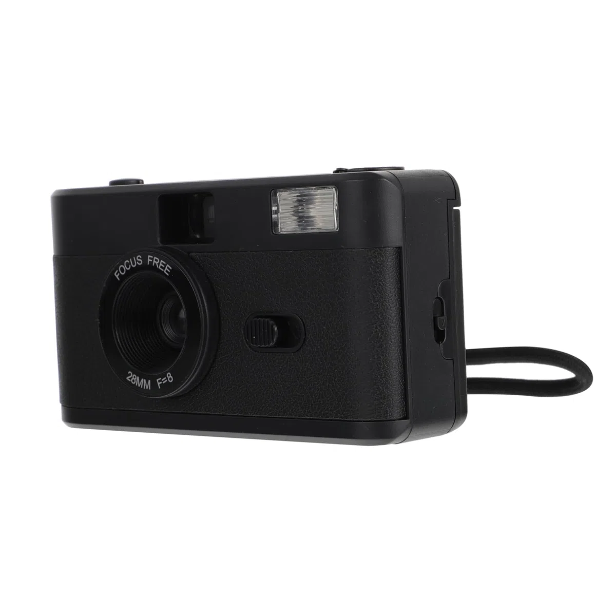 Gadpiparty Vintage Filmkamera aus ABS Wiederverwendbar mit Eingebautem Blitz Schwarz