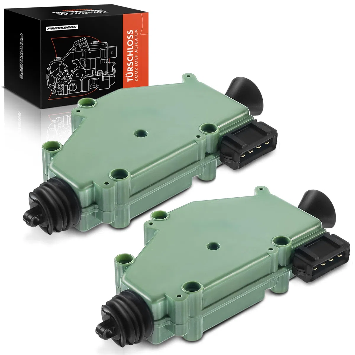 Frankberg 2x Stellmotor Zentralverriegelung Türschloss Stellmotor ZV 4-Polig Kompatibel mit Transporter III T3 1981-1992 Transporter IV T4 1990-2003 701959781 255959783A
