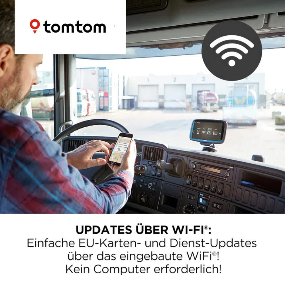 TomTom LKW Navigationsgerät GO Professional 620 (6 Zoll, Sonderziele und Routen für LKW, Stauvermeidung dank TomTom Traffic, Karten-Updates Europa, Updates über Wi-Fi, hochwertige Halterung)