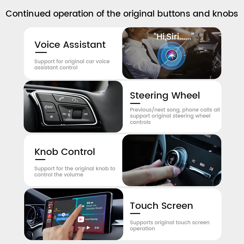 Carlinkit 2026 Neuer Upgrade 5.0 2Air Adapter, bringt drahtloses CarPlay/Android Auto, Plug-and-Play, Nahtlose Verbindung