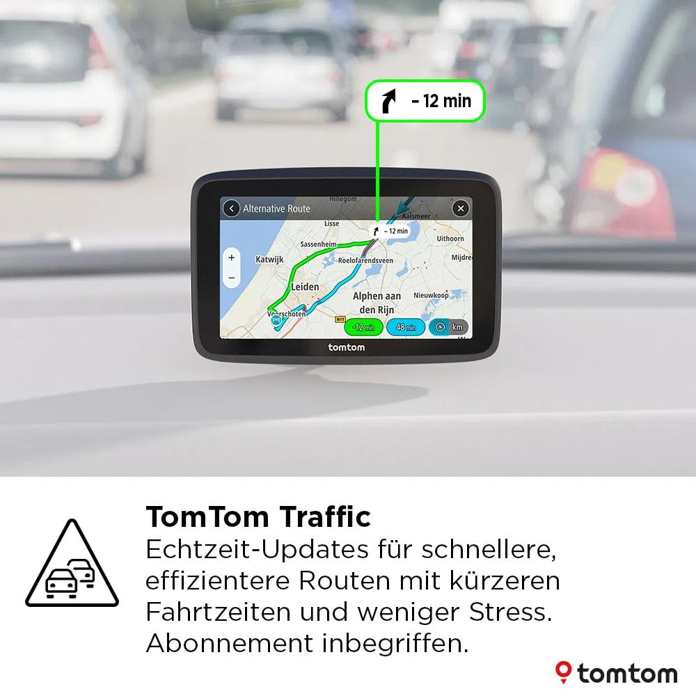 TomTom GO Classic 2nd 6 Zoll Navi mit Stauvermeidung, Karten-Updates Europa, WiFi, Fahrspurassistent