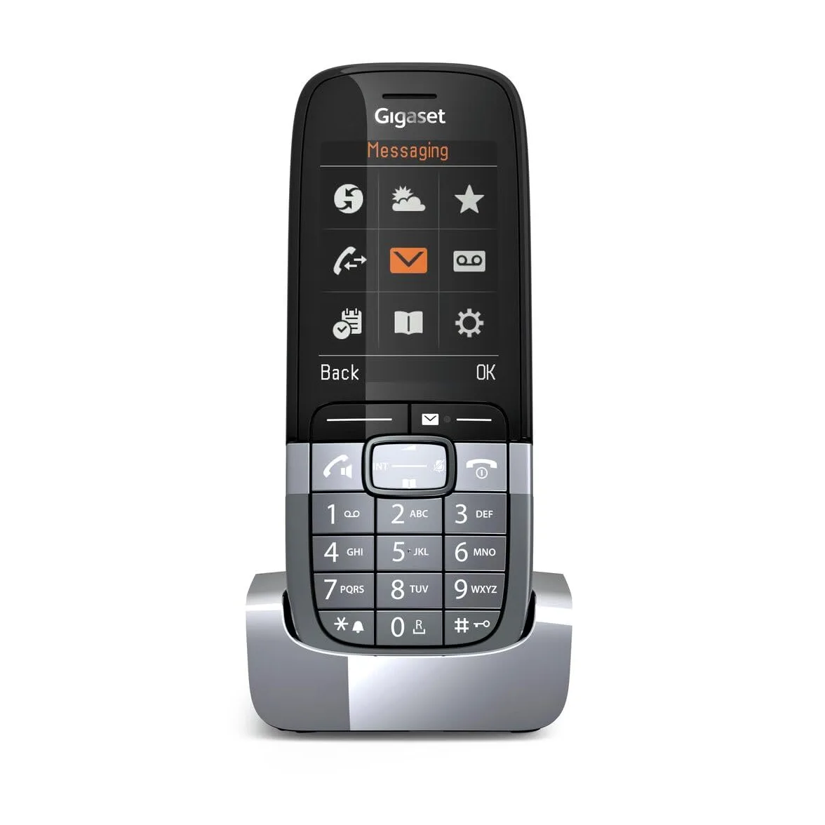 Gigaset SL850H Pro・DECT-Telefon・Kabelloses Mobilteil・Freisprecheinrichtung・500 Eintragungen・Anrufer-Identifikation・Titan (S30852-H3175-R102)