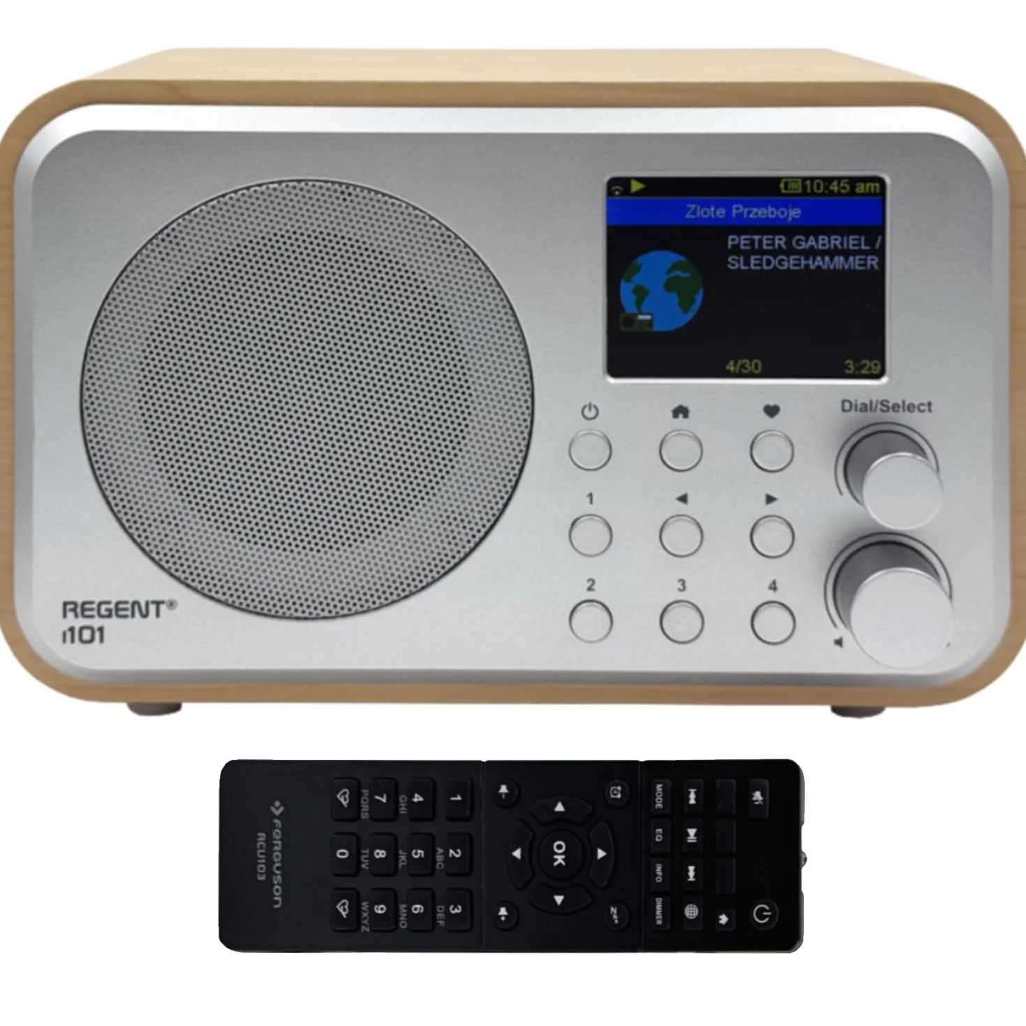 Ferguson Regent i101 Internetradio WLAN Radio mit Bluetooth FM/DAB/DAB+ Radio UKW, Radiowecker, Equalizer, Farbdisplay, USB, AUX IN, Line Out,UPnP, Sleep Timer, App-Steuerung, Fernbedienung