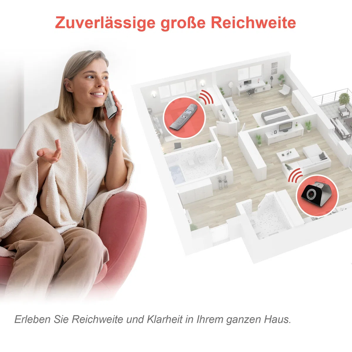 VTech LS1350 Retro-Design Telefon Schnurlos DECT Schnurlostelefon mit digitalem Anrufbeantworter, Anrufsperre, Freisprecheinrichtung und Wahlwiederholung, hintergrundbeleuchtetem Display und Tastatur