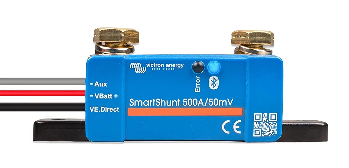 Victron Energy SmartShunt IP65 Batteriewächter (Bluetooth) - Victron Shunt - Batteriemonitor - 6.5V-70V - 500 Amp