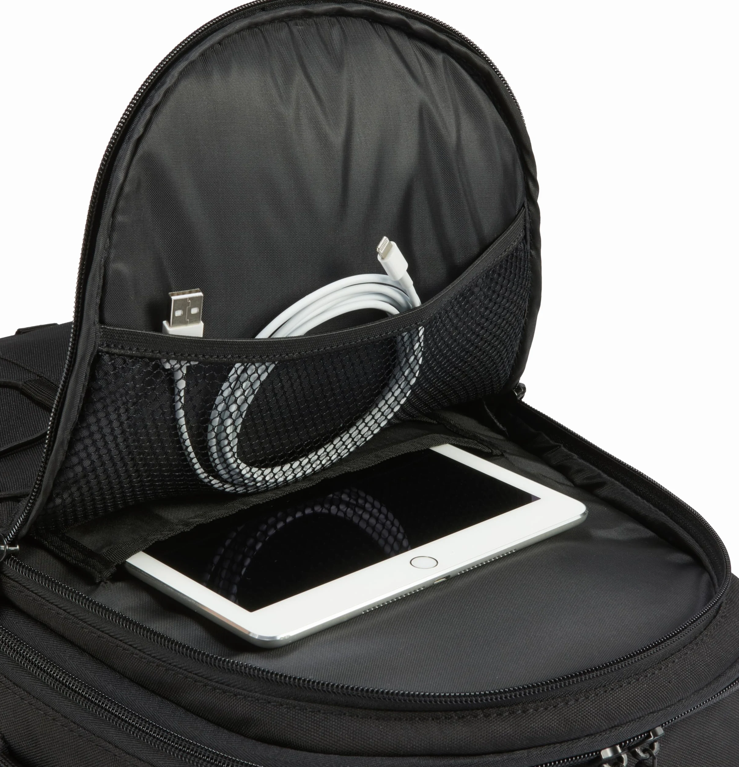 Amazon Basics Großer Kamerarucksack mit Interner Polsterung für DSLR und Zubehör, Wasserdicht und Stoßfest, 30 x 15 x 37 cm, Einfarbig, Schwarz