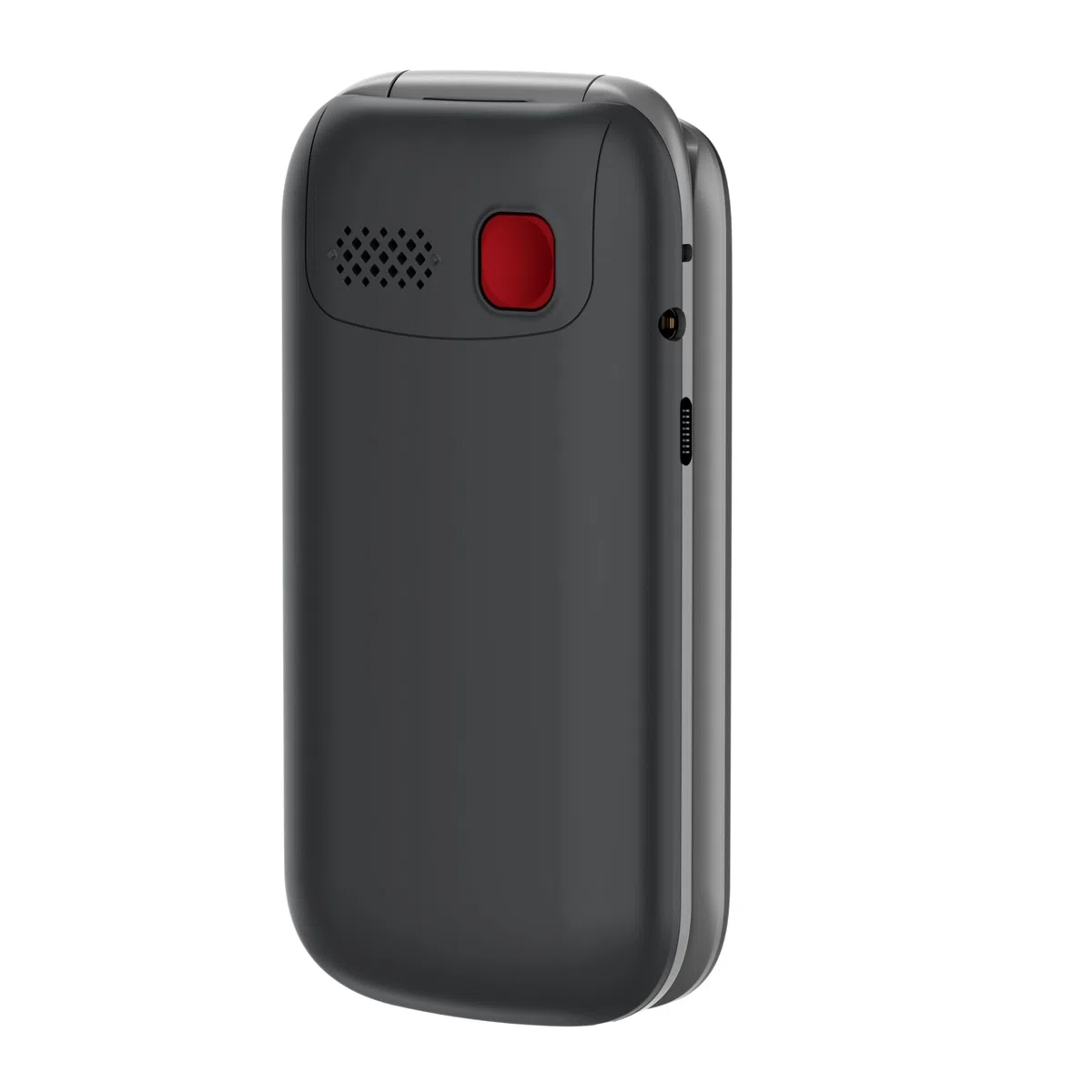 Funker E480 4G-Telefon für Senioren mit WhatsApp und Videoanrufen, SOS- und GPS-Taste, große Tasten, 7,1 cm (2,8 Zoll) Touchscreen, hohe Lautstärke, Handy mit einfach zu bedienender Abdeckung, Schwarz