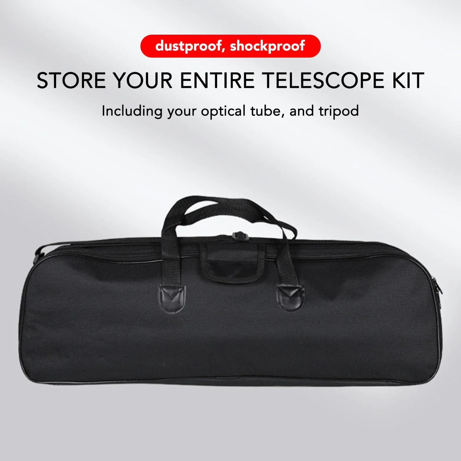 Septpenta Mehrzweck Teleskoptasche für 70400, 70300 und Andere Teleskope, Kommt mit Aufbewahrungstasche und Lichtröhrentasche, 60 X 19 X 8 cm, Faltbare Mehrzweck Tragetasche